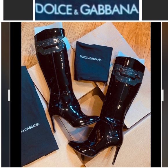 D&G Leather Boots 🔥❗️NEW ❗️A SHOW  STOPPER 🔥Limit Edit 37.5 RETAIL$2500🔥GorG - Picture 5 of 11